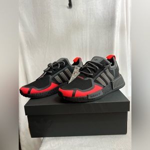 adidas NMD_R1 "Core Black/Grey Four/Solar Red" Grade School Boys' Shoe